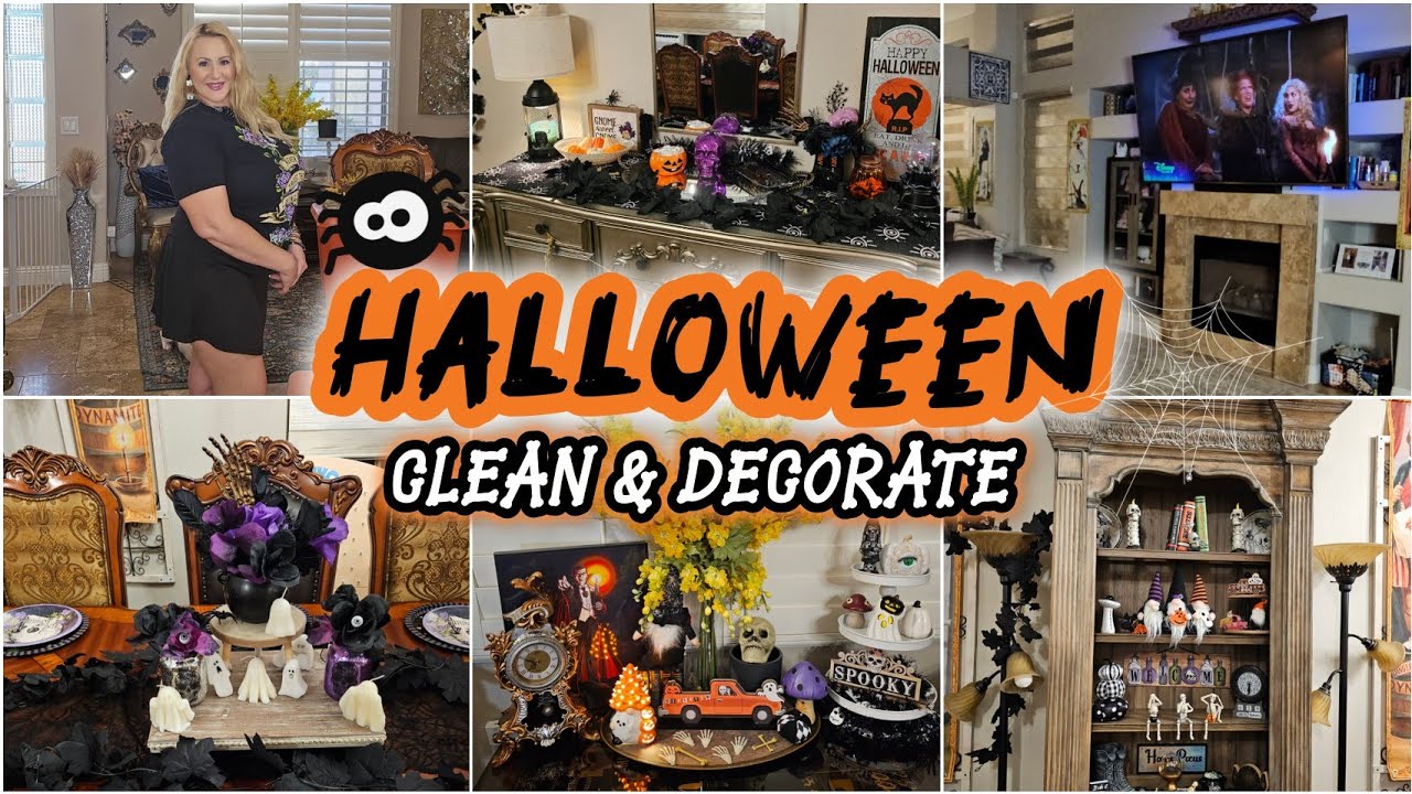 Halloween Clean & Decorate With Me | Clean and Decorate 