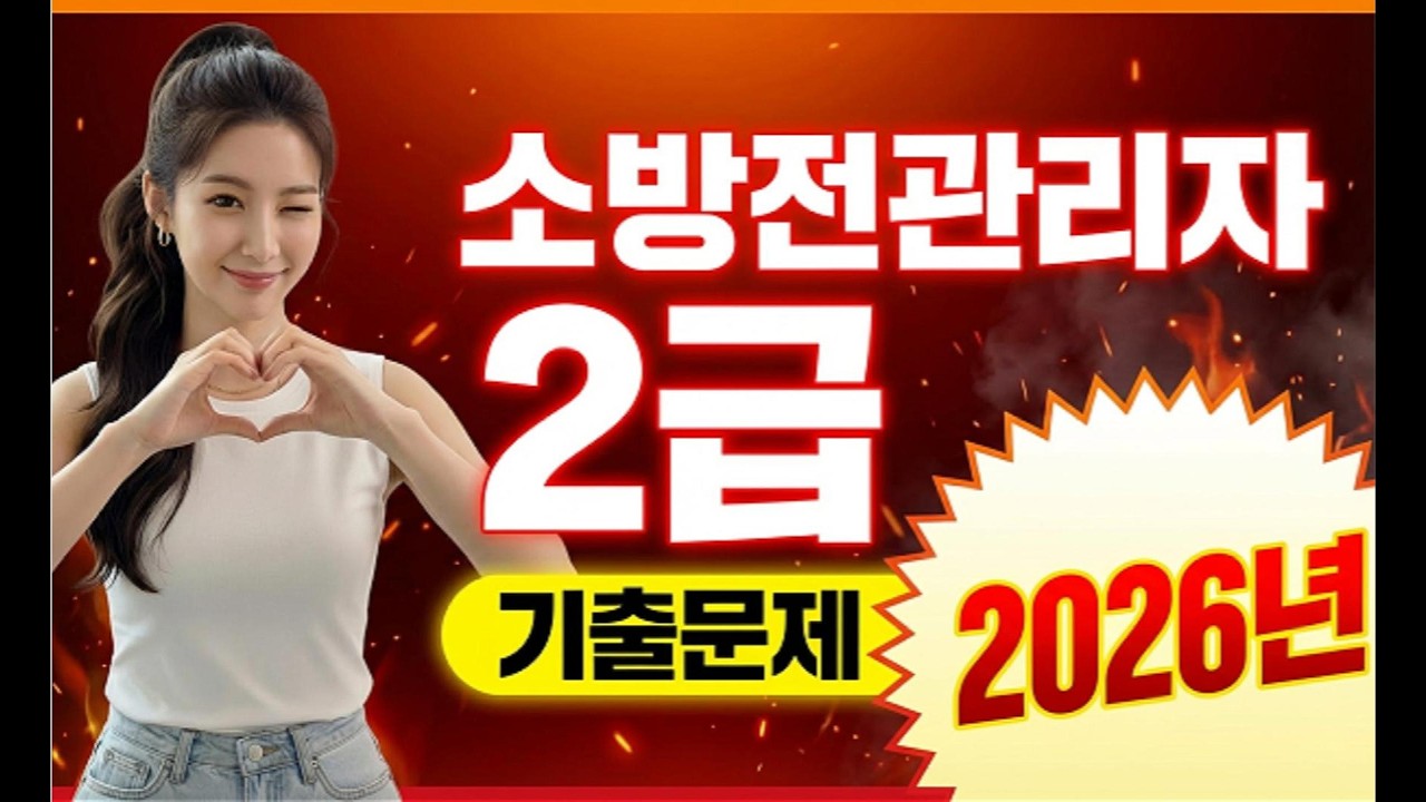 개정 법령 반영! 2026 소방안전관리자 2급 최신 기출문제 풀이