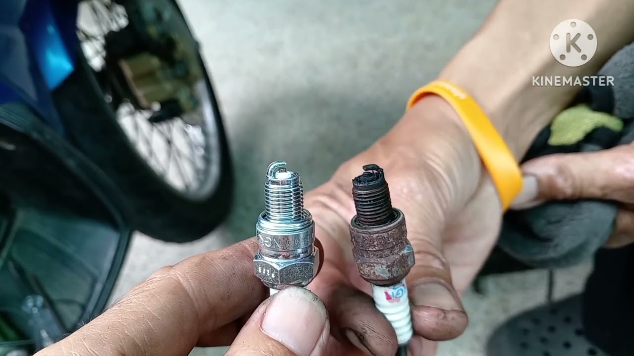 ตั้งวาวล์ เปลี่ยนหัวเทียน​ ดูซิ​ NOUVO-MX​ จะสตาร์ทติดง่าย​ เดินเบานิ่งมั้ย​ 👍