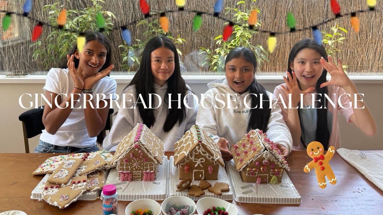 CHRISTMAS GINGERBREAD HOUSE CHALLENGE 🎅🎄🧸🎁 *very chaotic*