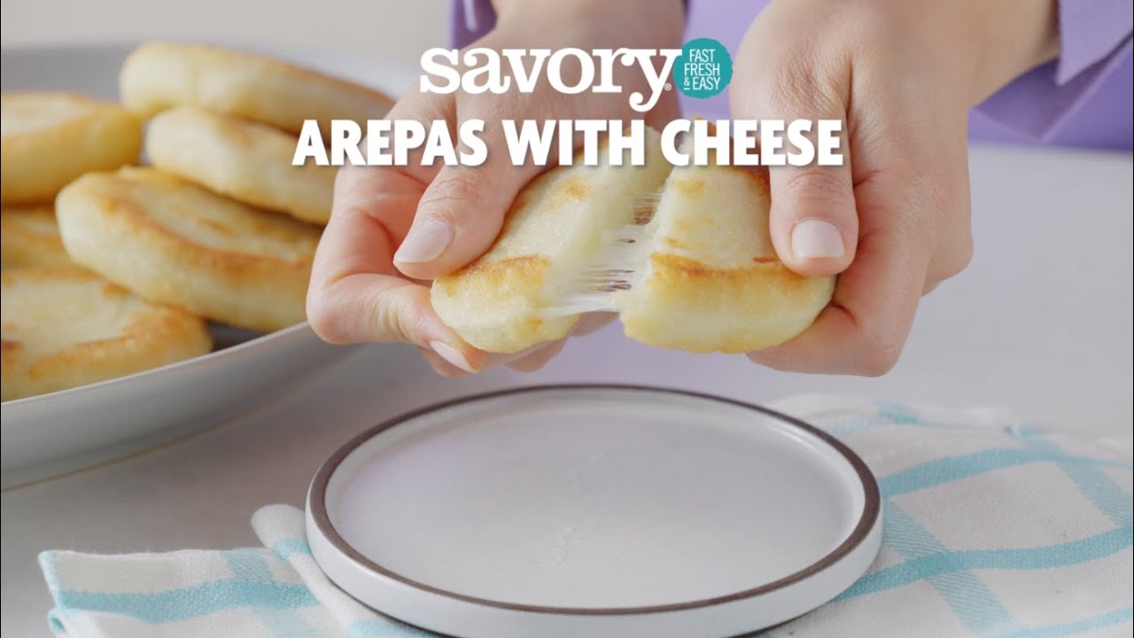 Arepas with Cheese | SavoryOnline