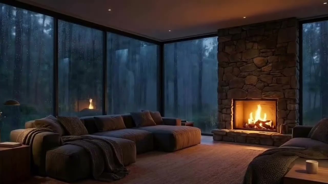 99% Fall Asleep in 5 Minutes 😴 Cozy Cabin Fireplace Ambience | Deep Sleep & Relax