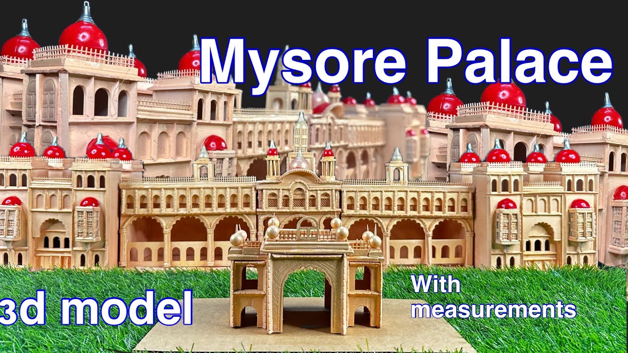 मैसूर पैलेस का माडल  || mysore palace model for school project