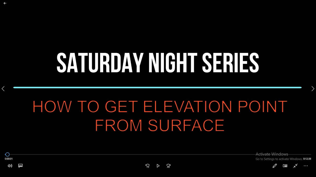 How To Get Point Elevation Matching To Surface
