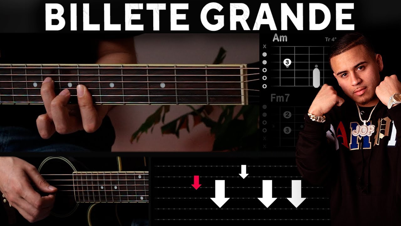 Billete Grande - Fuerza Regida ft. Edgardo Núñez GUITARRA Tutorial | Acordes