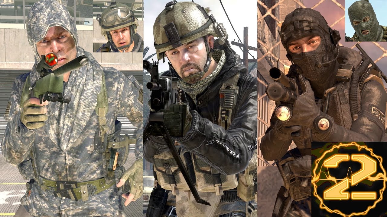 MW2 Alle flerspillerkarakterer