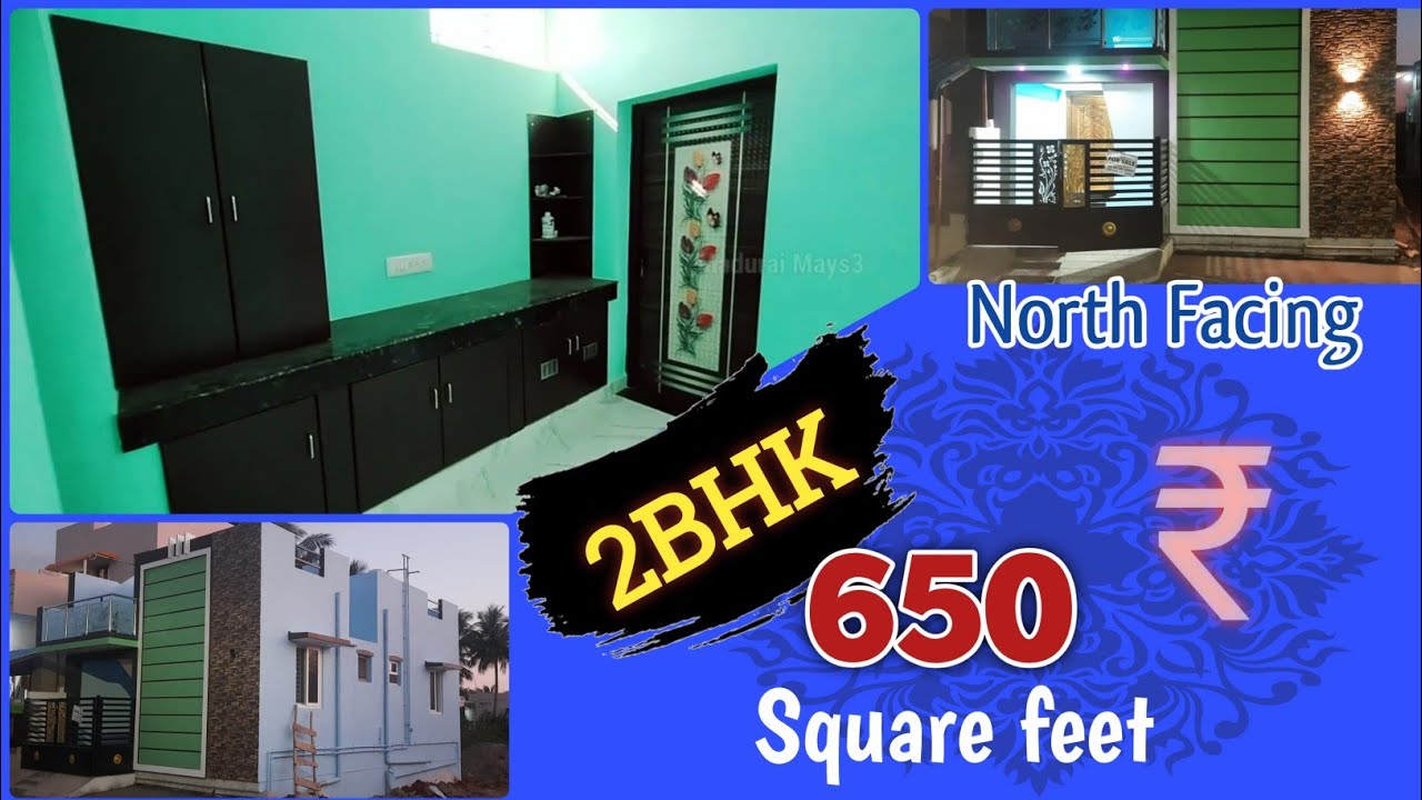 2.5 சென்டில் 650sq.ft அழகான #2bhk  வீடு | House for sale in vagaikulam, madurai | #maduraimays3