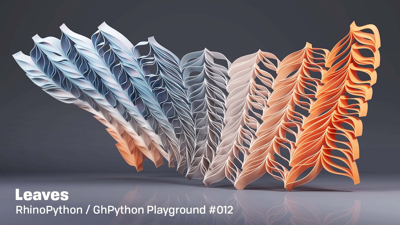 RhinoPython / GhPython Playground #012: Leaves