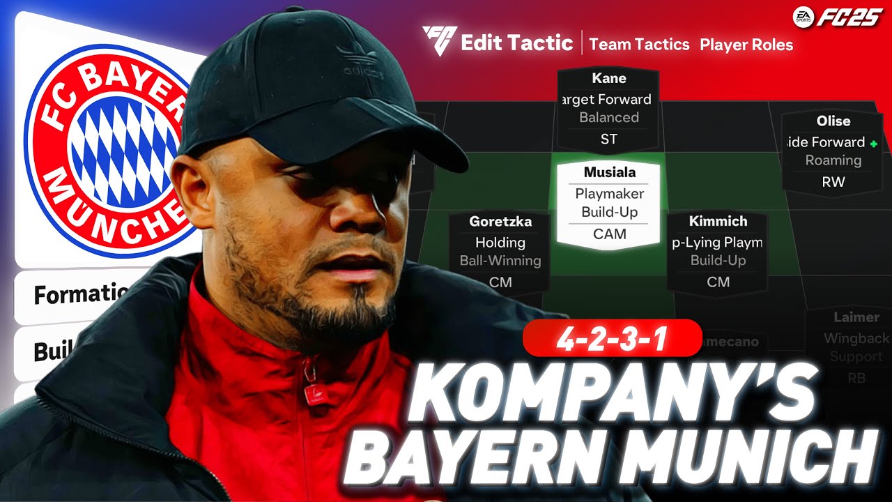 🔴🔵 MASTERING VINCENT KOMPANY'S BAYERN MUNICH 4-2-3-1 TACTICS IN FC 25 🎮⚽🔥
