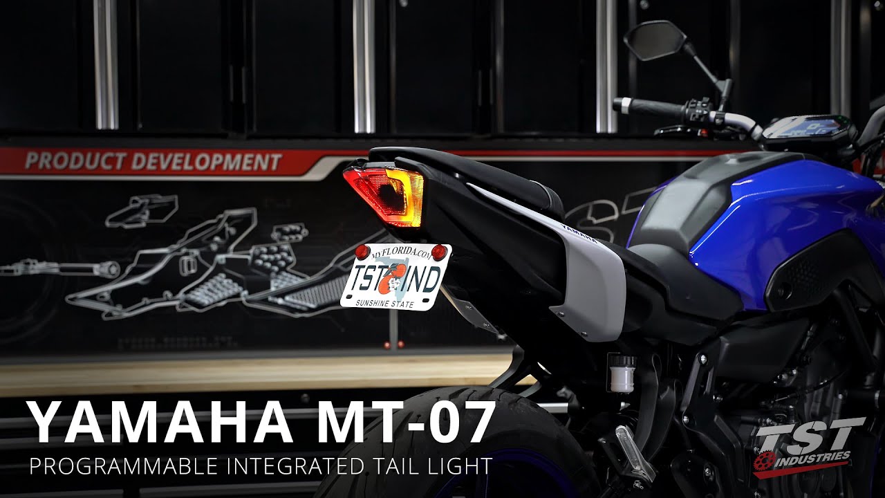 How to install a Programmable Integrated Tail Light on a 2021+ Yamaha MT-07 by TST Industries
