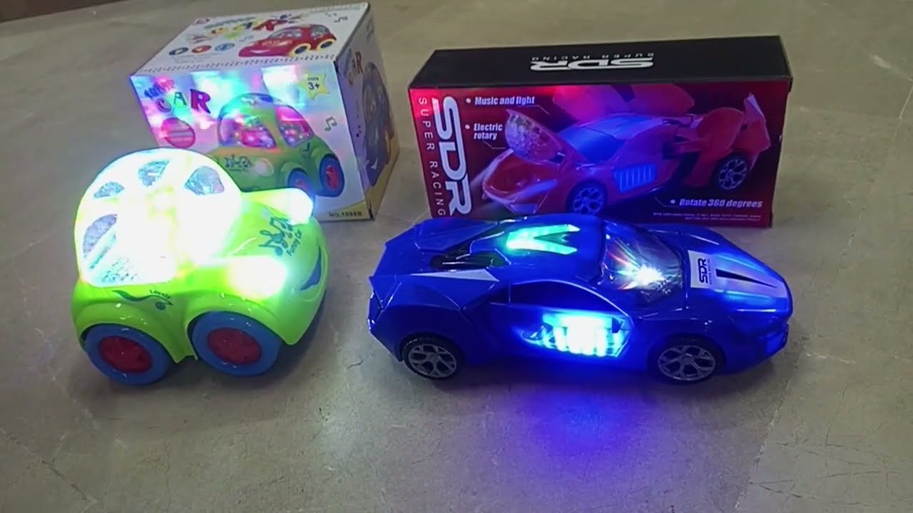 Sdr Super Rasing Car Door Open & FUNNY  3D Light Car Unboxing AS TOYS