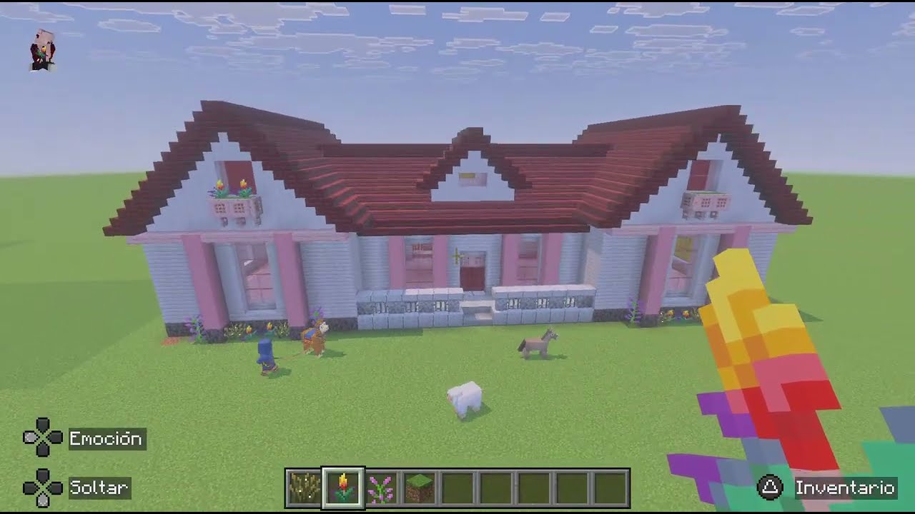 Minecraft Casa Sencilla de colores de San Valentín parte 7