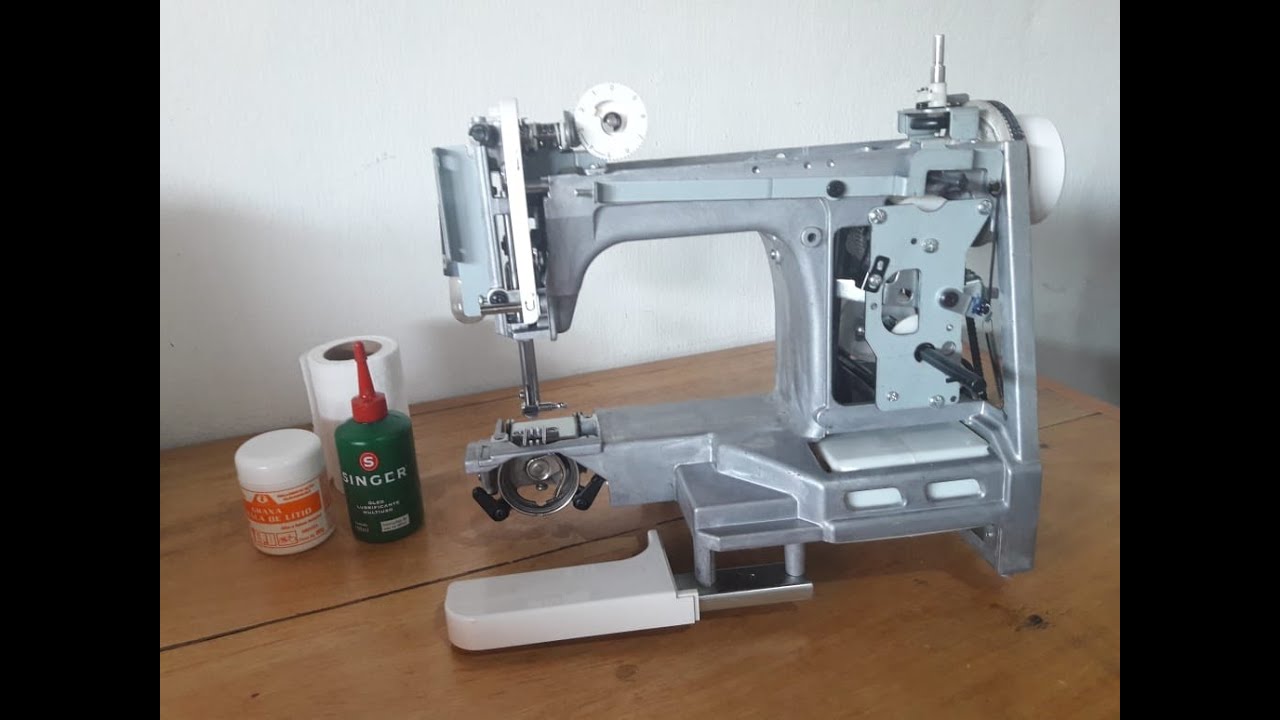 Lubrificando e engraxando TOTALMENTE a maquina de costura