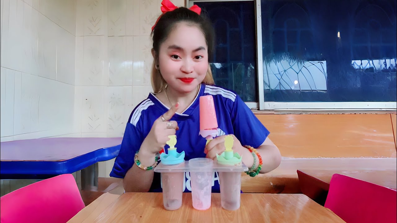 ធ្វេីការ៉េមញាំងាយៗហេីយឆ្ងាញ់ទៀត🍦🍨🍧