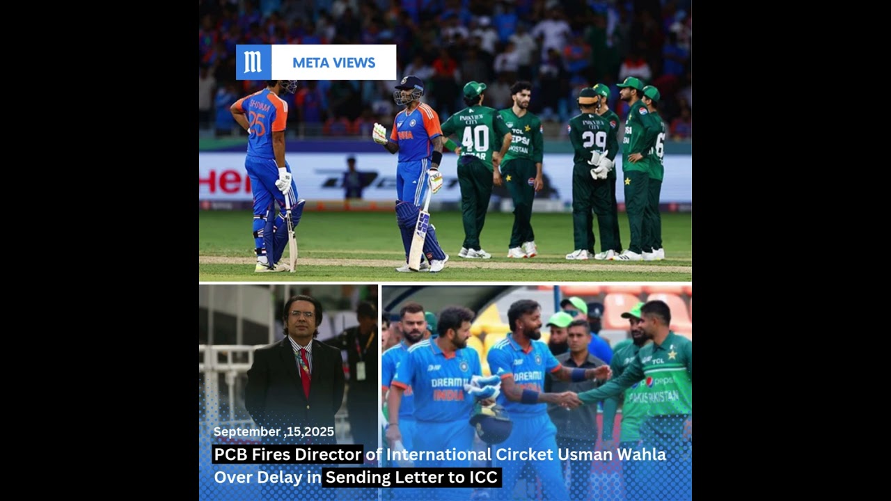 PCB Fires Directors of Inter national CircketUsman Wahla Over Delay in Sending Letter to ICC