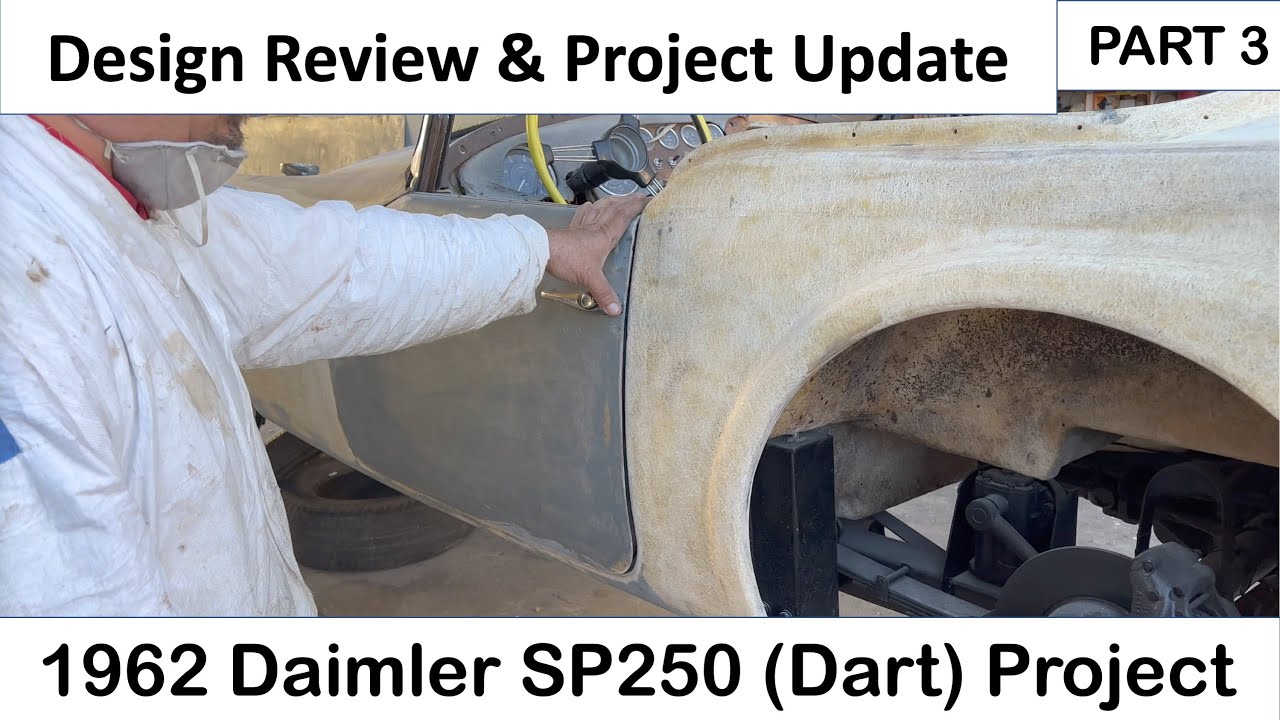 1962 Daimler Dart / SP250 Part 3 - Design Review & Project Update with JB Donaldson. Yes its a HEMI