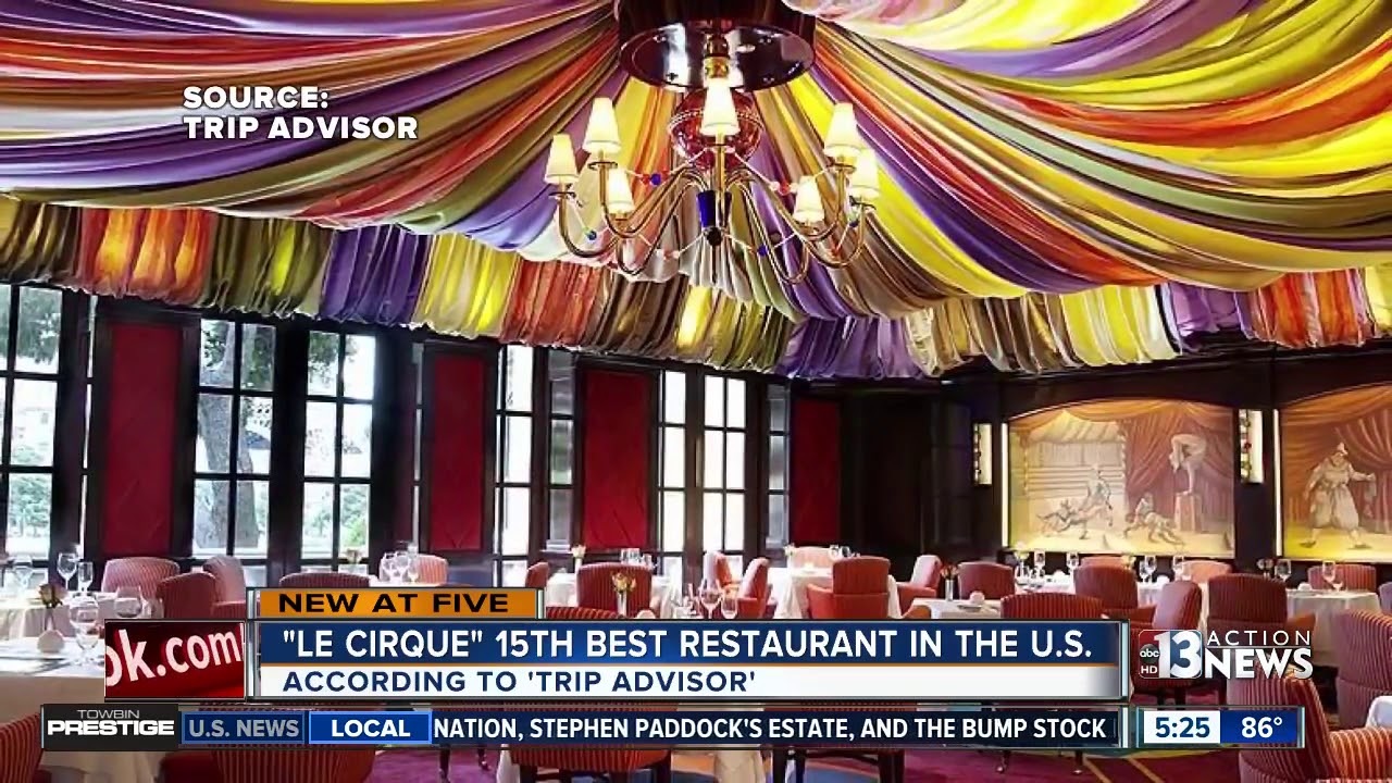 'Le Cirque' at Bellagio named Top 15 restaurant by Trip Advisor