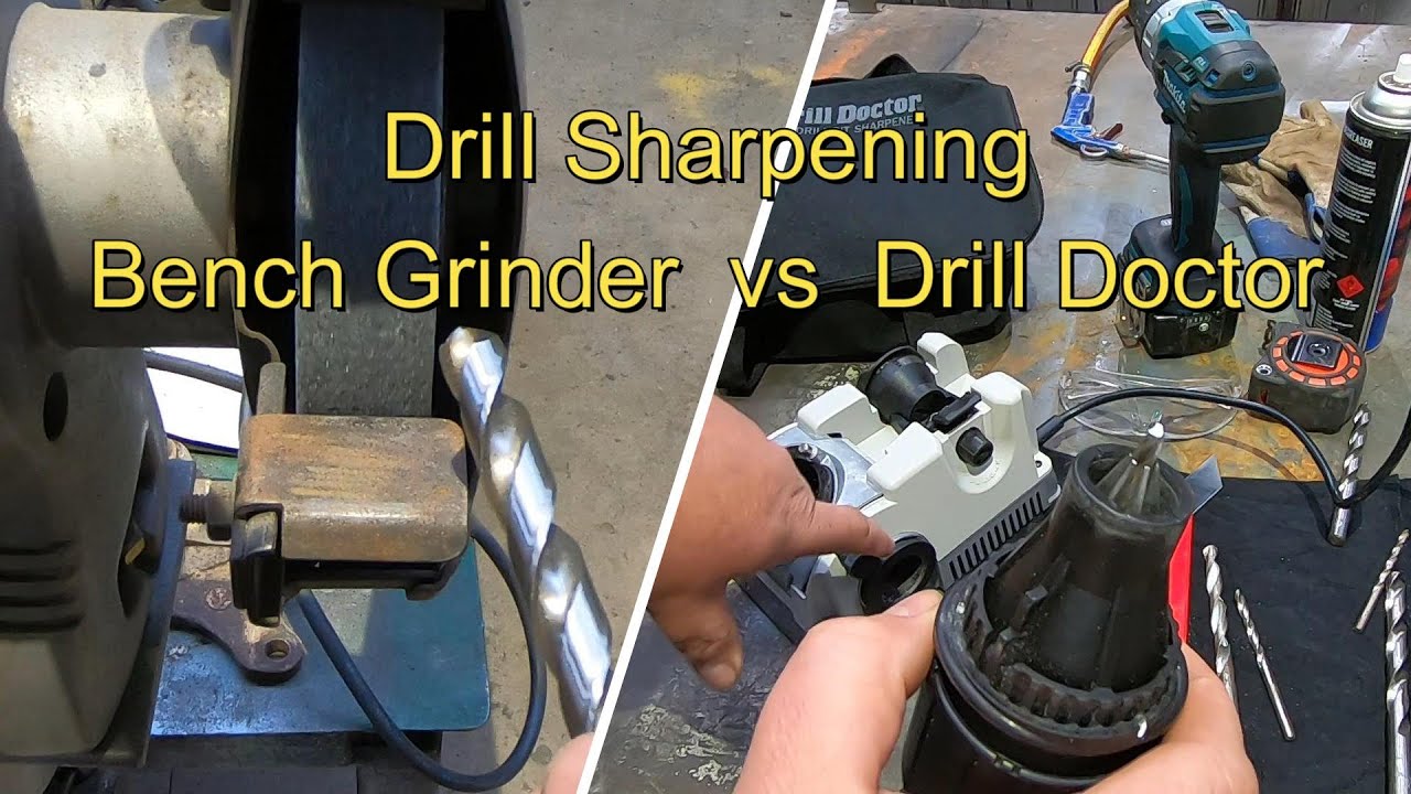 Drill Sharpening Bench Grinder vs Drill Doctor
