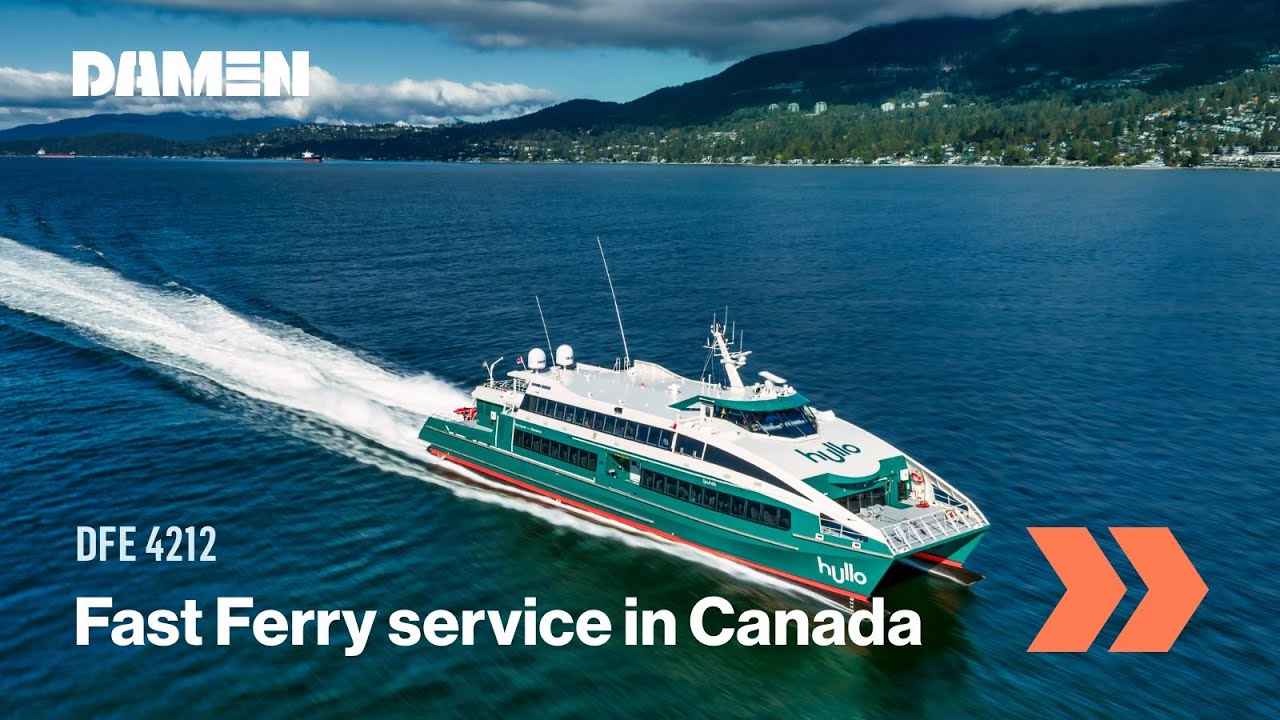 Connections between Nanaimo and Vancouver with two Damen Fast Ferries 4212 by Hullo | Damen