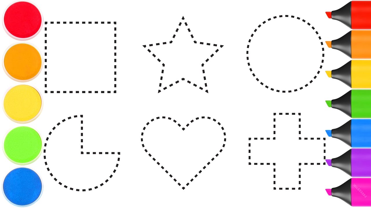 Easy 2D Shapes Drawing for Beginners | Step by Step Tutorial