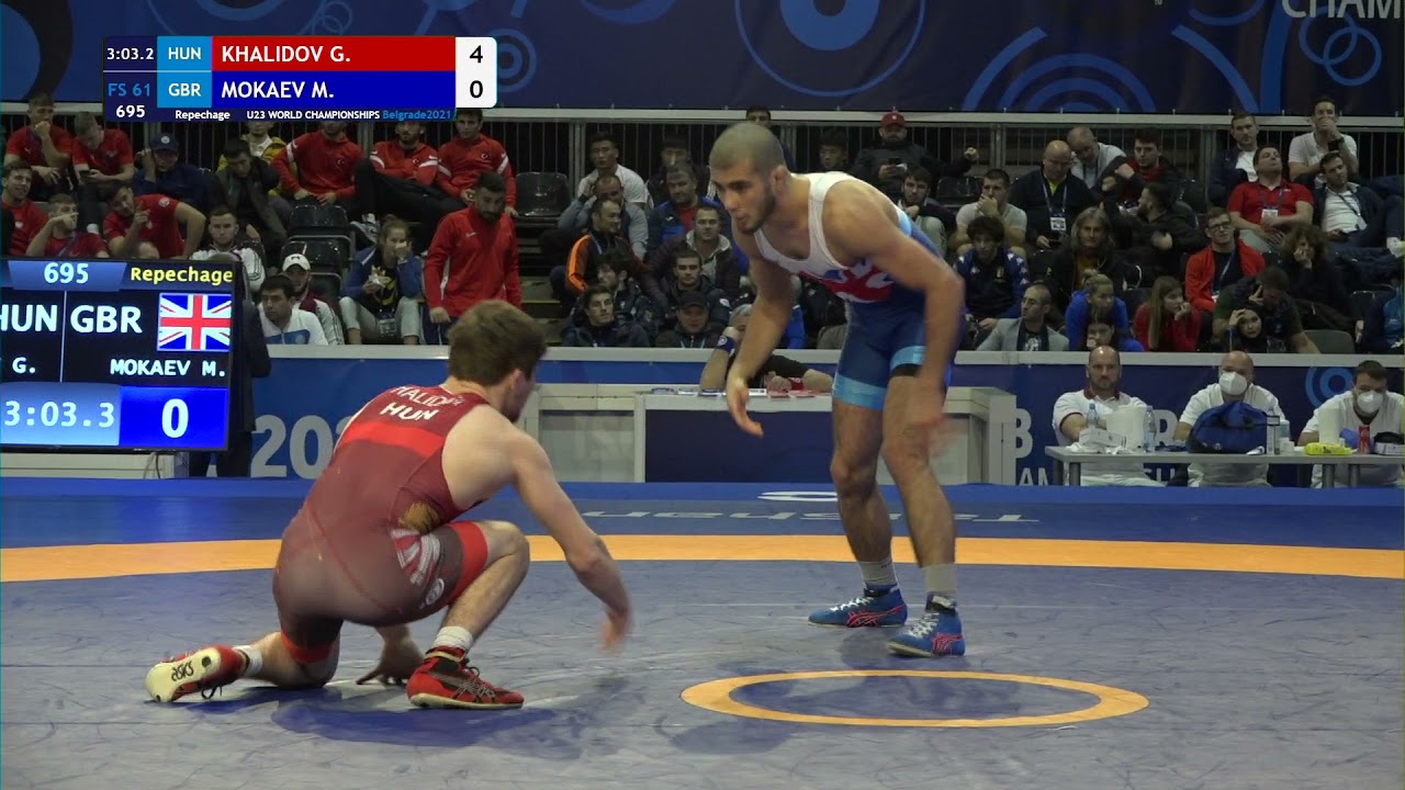 Repechage FS - 61 kg: G. KHALIDOV (HUN) v. M. MOKAEV (GBR)