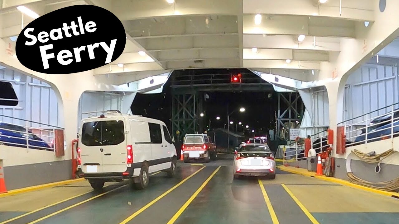 Seattle Ferry from Olympic National Park in the Van! RVs on the Seattle Ferry- Kingston to Edmonds