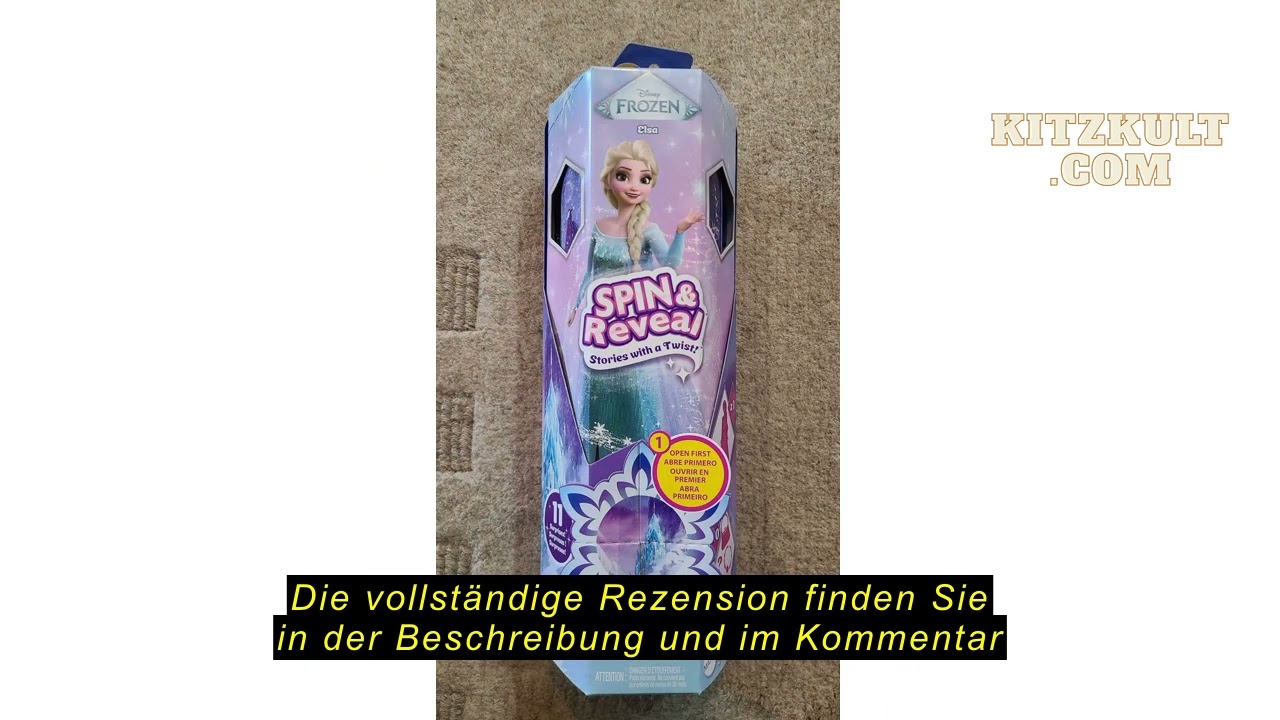 Produktbewertung Mattel Disney Die Eiskönigin Elsa Modepuppen-Set, Spin & Reveal mit 11 Überraschung