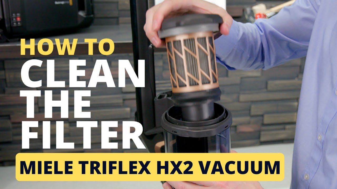 Как снять и очистить фильтр пылесоса Miele TriFlex HX2
