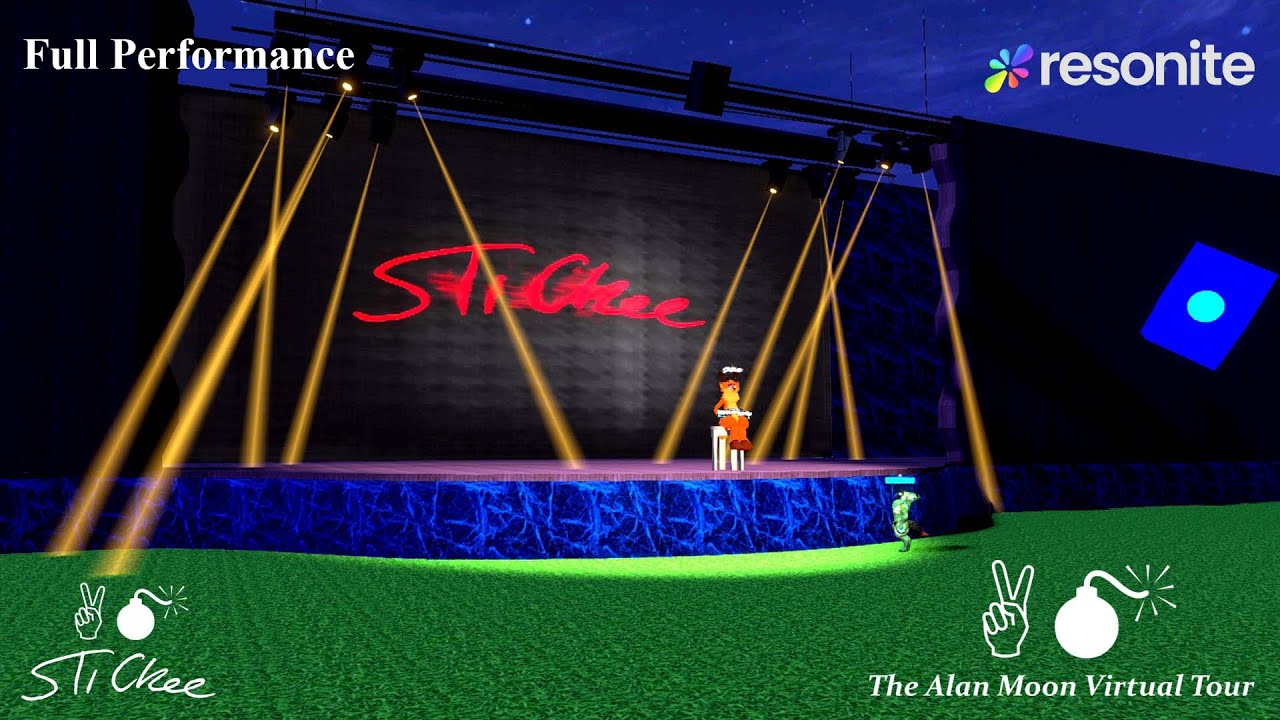 Alan Moon (feat. Stickee) - LIVE @ Sticksters Stage In Resonite