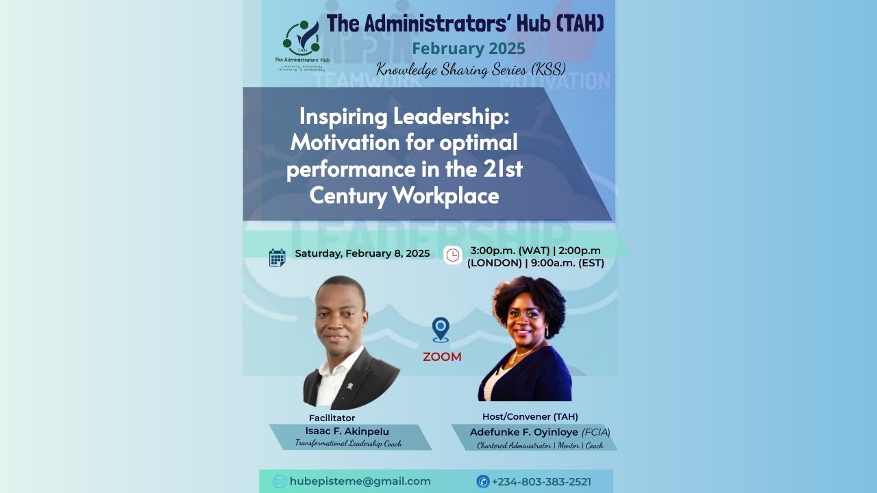 Inspiring Leadership: Motivation for optimal performance in the 21st Century Workplace