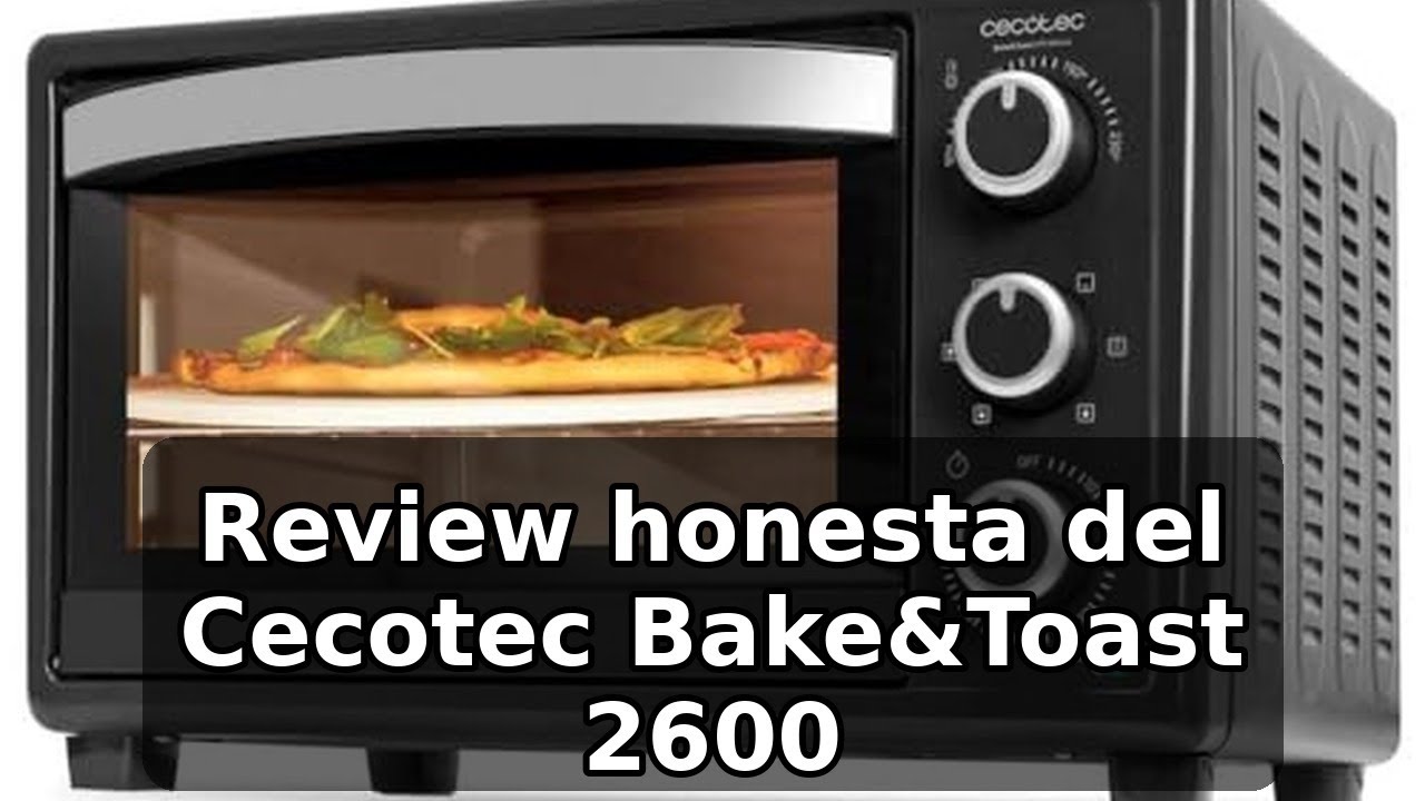 Review completa del Cecotec Bake&Toast 2600 Black: 26 L, 1500 W y 4Pizza