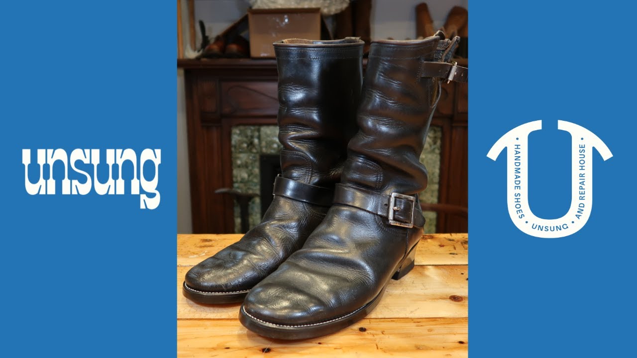 VINTAGE SEARS ENGINEER BOOTS RECONSTRUCTION