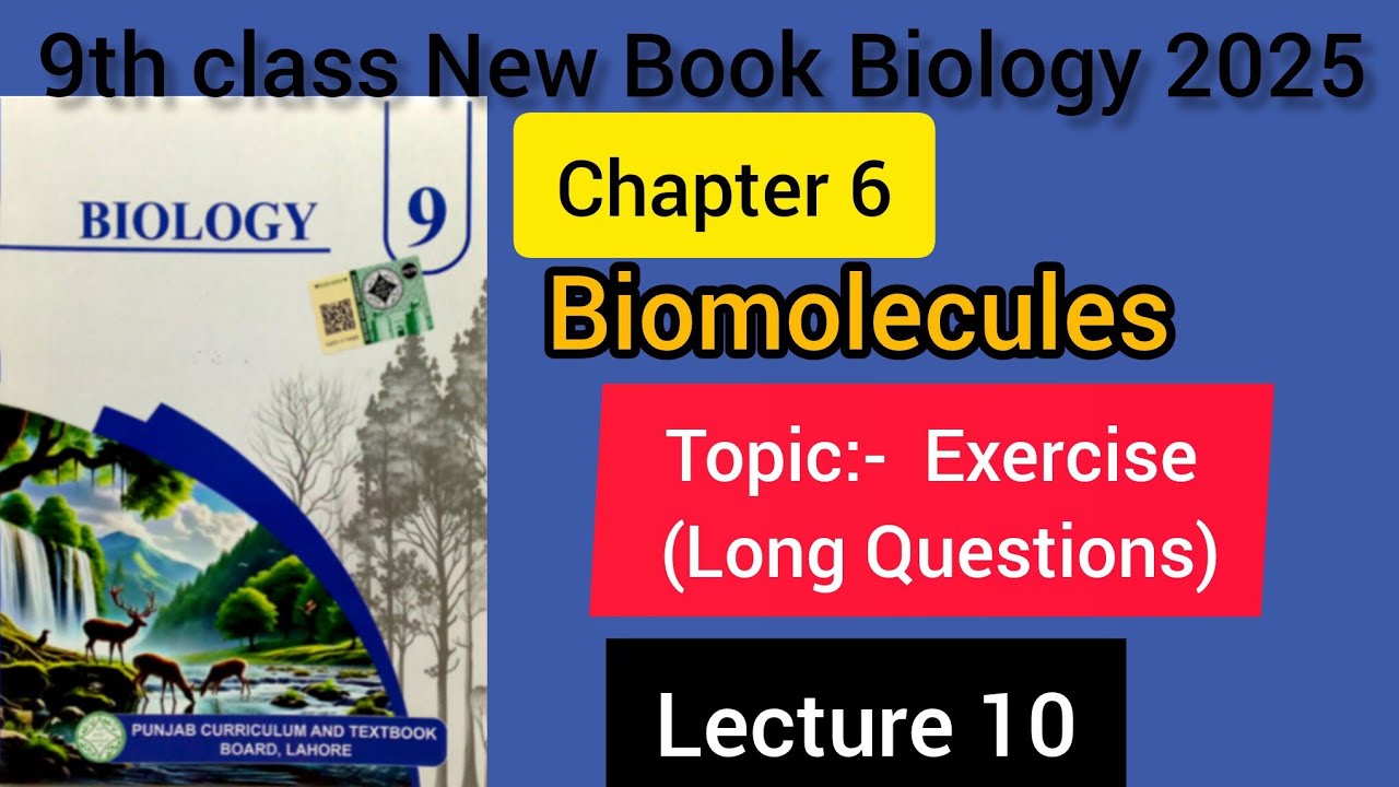 9th Class Biology Chapter 06 Topic:-(Long Questions) New Book Biology 2025