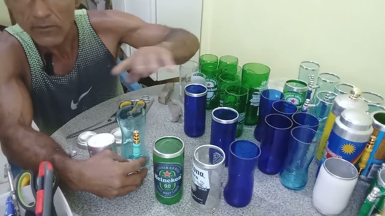Tirando dúvida De Como Colocar Borda de Alumínio No Copo De Vidro