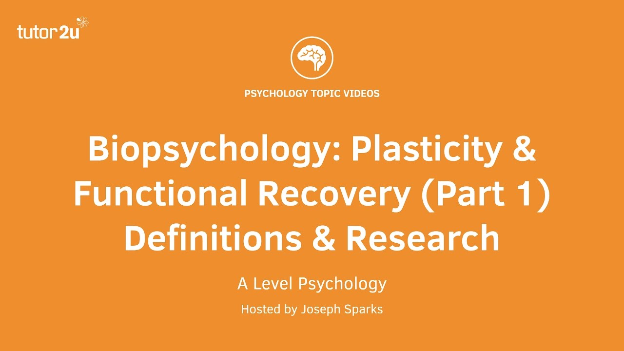 Revision Webinar: Biopsychology &ndash; Plasticity & Functional Recovery (Part 1) Definitions & Research