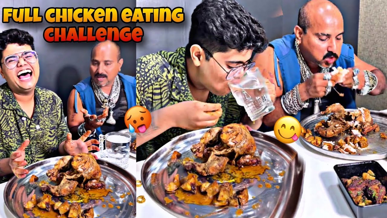 Full Chicken Eating Challenge With ‎@ChickenLegPiece  😋😱|Kanda Lovers|