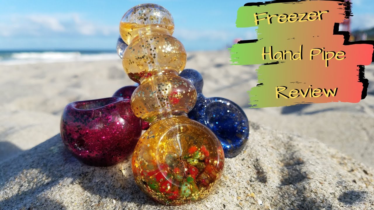 Glass Freezer Pipe | Liquid Filled Pipe | Freezable Hand Pipe