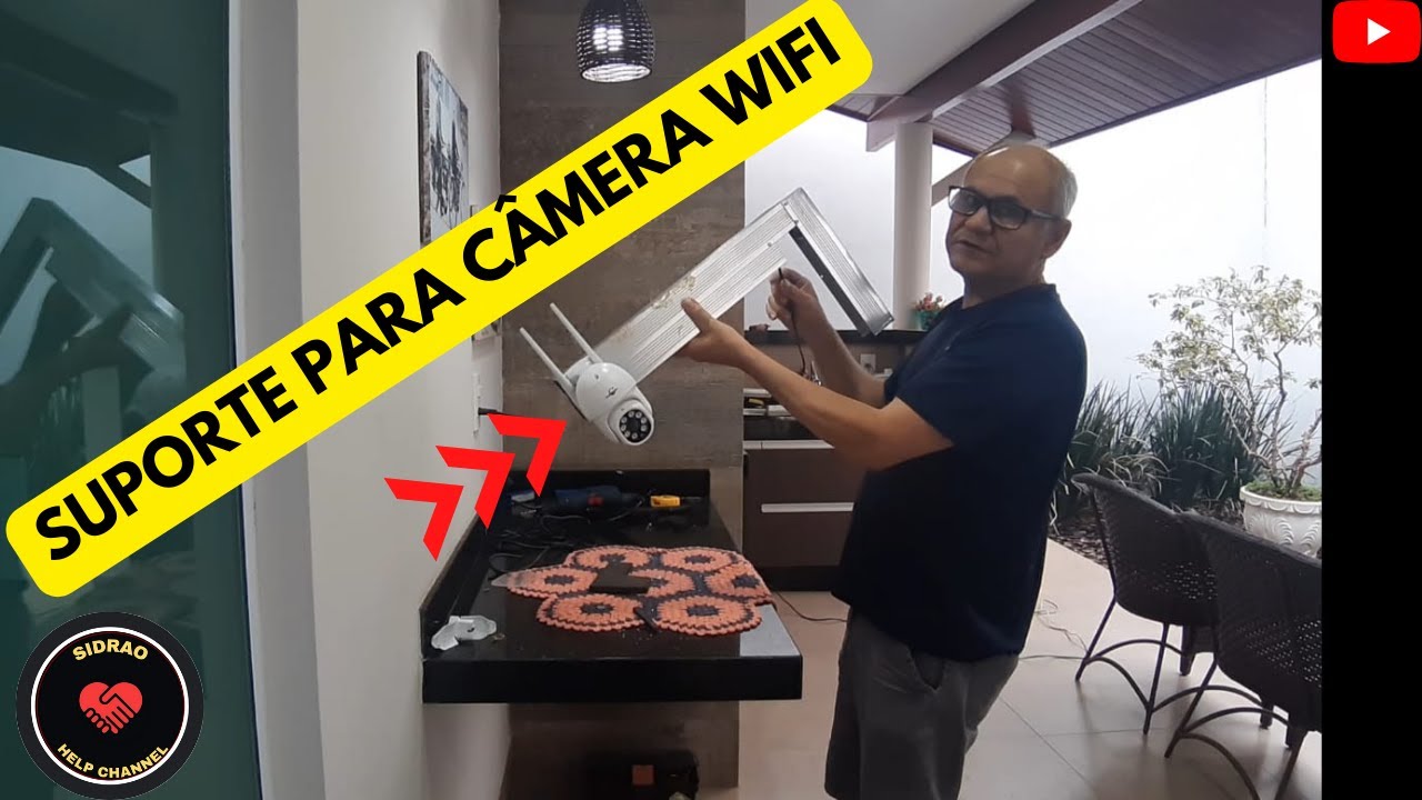 COMO MONTAR E INSTALAR SUPORTE PARA C&Acirc;MERA WIFI EXTERNA.