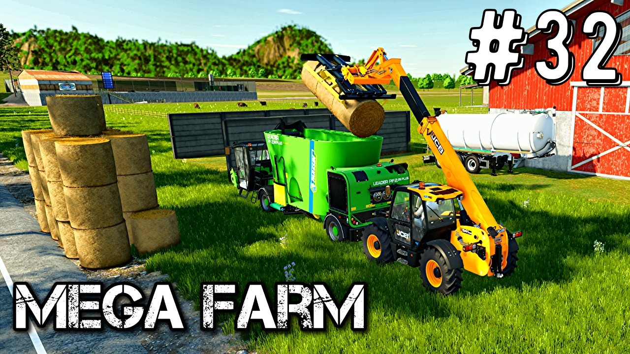 Farming Simulator 25 Old Timers Карта Timelapse Эпизод №32 Мегаферма FS25 геймплей