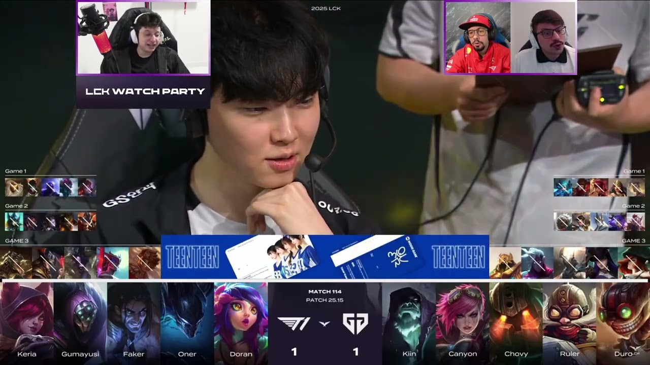 T1 x GENG | Jogo 3 - MD3 | Fase de Grupos | LCK Split 3 - 2025 | Ilha das Lendas