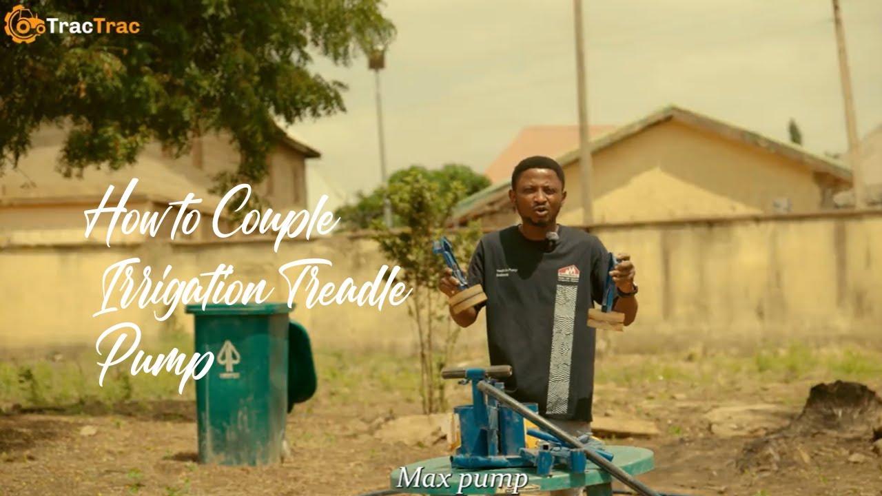 MAX PUMP COUPLING TUTORIAL | Treadle Pump Demonstration | How to Couple and Use a Treadle Pump