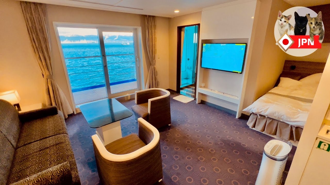Hankyu Ferry/Yamato/12 часов в самом роскошном номере - Royal Room! Модзи→Кобе