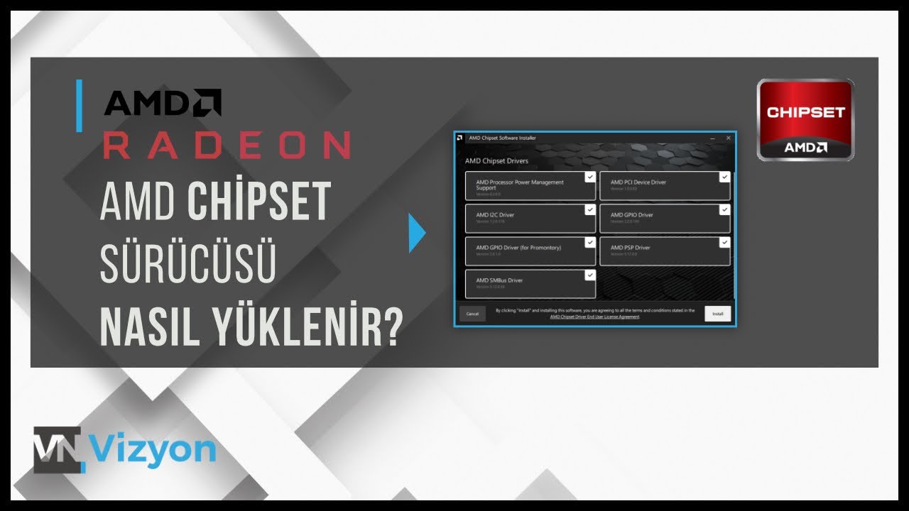 Amd Chipset ( YongaSeti ) s&uuml;r&uuml;c&uuml;leri nasıl y&uuml;klenir ?