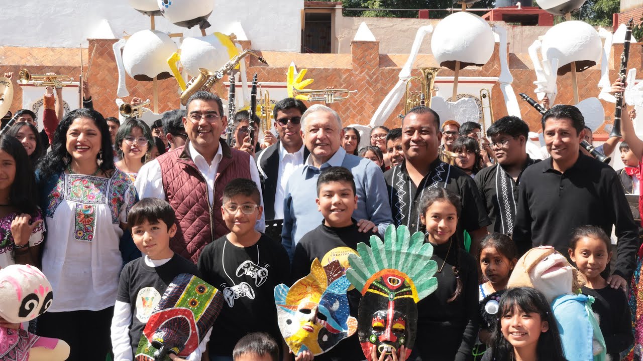 Entrega de obras del patrimonio cultural de Puebla