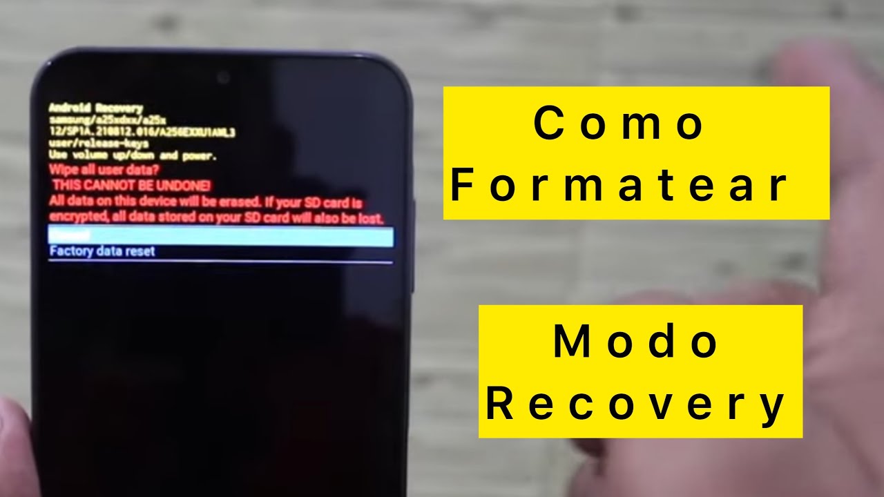 COMO FORMATEAR Samsung a25 [ HARD RESET ]