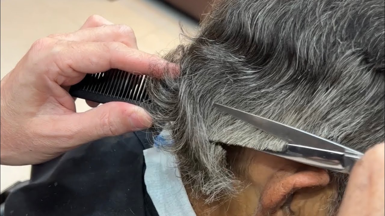 Como cortar cabelo social todo na tesoura e pente corrido/ curso prático bastidores