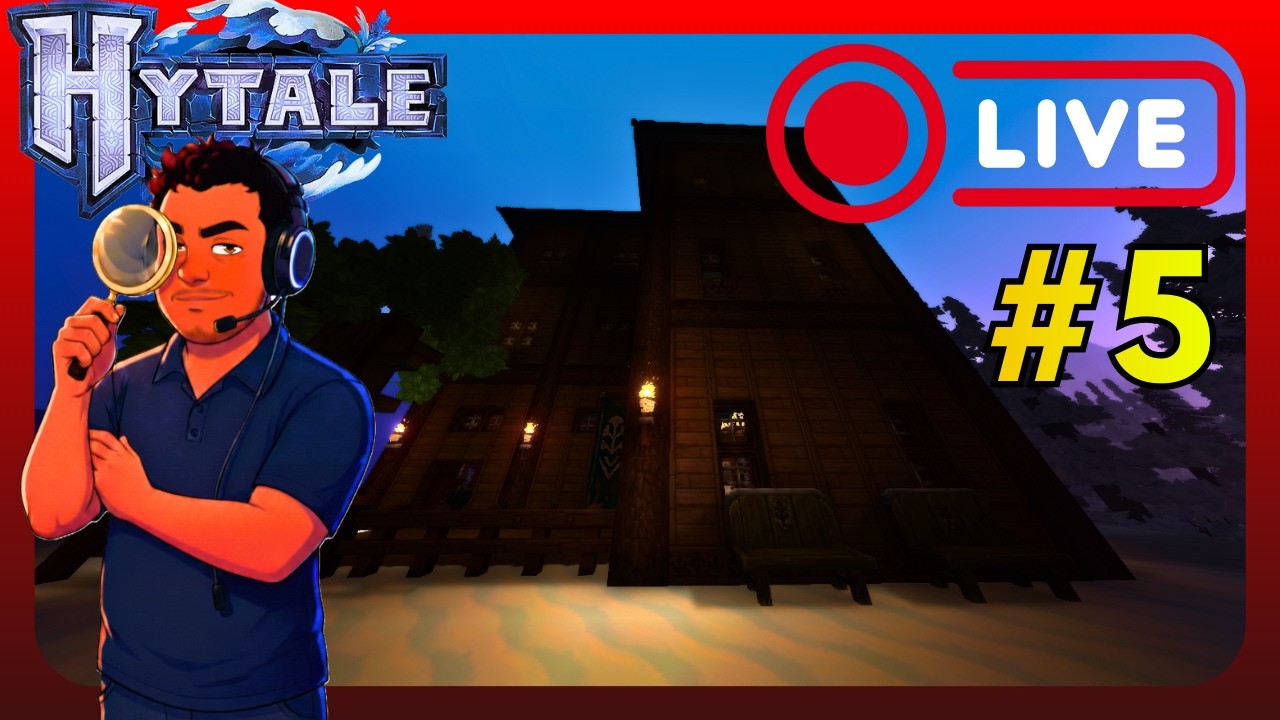 🔴CONSTRUINDO ESTRADAS ATÉ A MINHA CASA! - HYTALE DAN'S CITY | LIVE #5