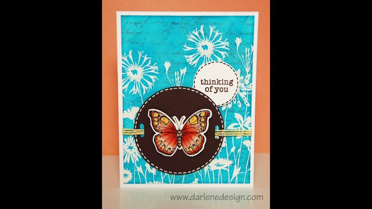 Emboss Resist and Butterflies