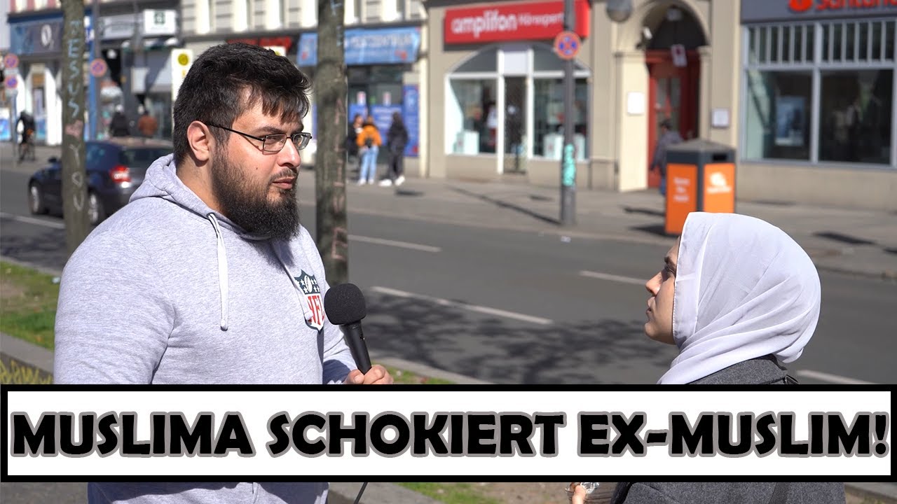 Muslima schockiert EX-Muslim!| Freundliche Stra&szlig;endebatte