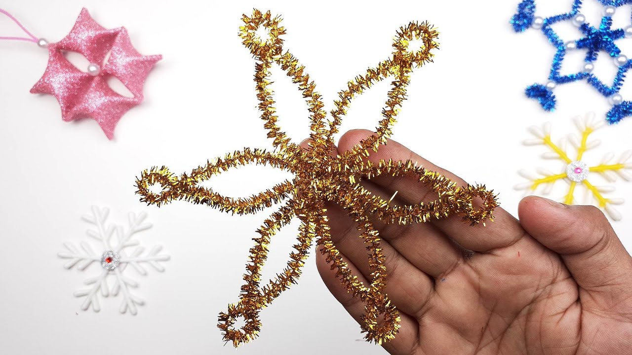 Christmas Decoration Ideas🎄❄ Pipe Cleaners Craft | DIY Chenille Wire Crafts For New Year